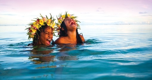 Enjoying the surf on your trip to the Cook Islands