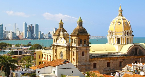 Explore the historic center of Cartagena, Colombia