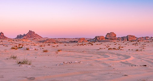 The vast Arabian Desert occupies most of the Arabian Peninsula