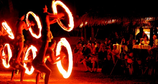 Island night show are included at many Cook Islands resorts