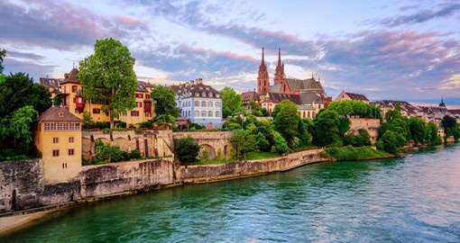 Basel, Switzerland's cultural capital blends a beautiful old town with modern modern architecture