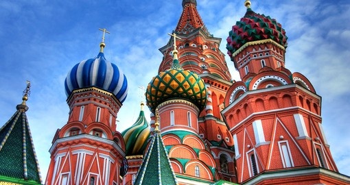 St. Basil's Cathedral on Red square - Moscow