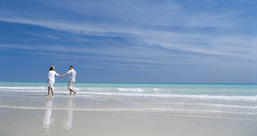 Stroll on pristine Cable Beach on your Australia Vacation