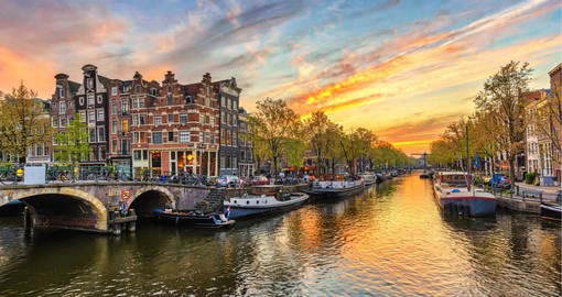 Amsterdam's old town is a maze of canals and narrow lanes