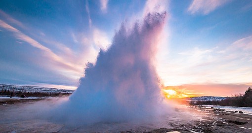 Strokkur is Iceland’s most active geyser and a highlight of the Golden Circle