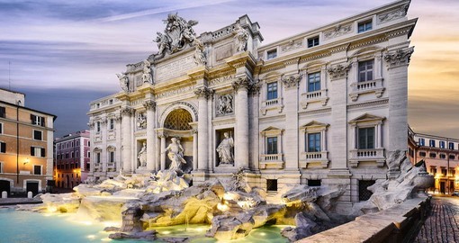 The Famous Trevi Fountain Rome