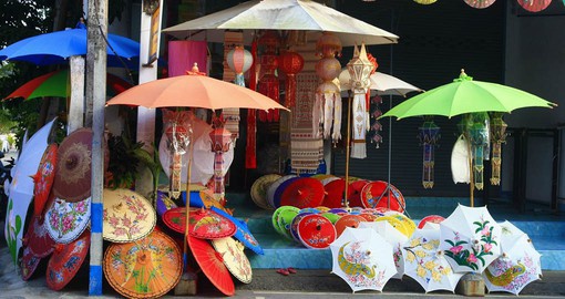 Visit the Umbrella shops of Chiang Mai as part of your Thailand Vacation