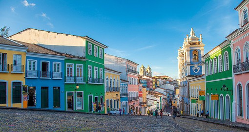 Salvador, capital of Bahia is known for its Portuguese colonial architecture