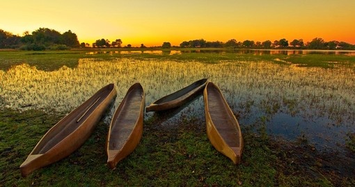 Sunrise over the Okavango Delta is always a highlight of Botswana safaris.