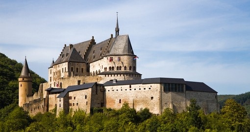 Medieval Castle in Vianden would be a popular inclusion on your Luxembourg vacation.
