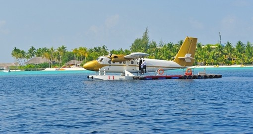 Most transfers in the Maldives are by seaplane