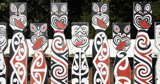 Maori painted decorations
