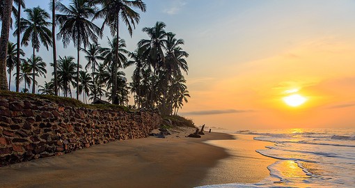 Ghana enjoys a spectacular coast with many sandy beaches
