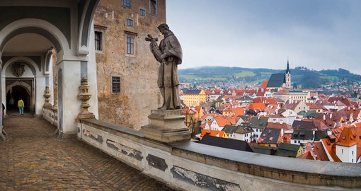 Dominated by a 13th century castle, Cesky Krumlov is in the Bohemian Region of the Czech Republic