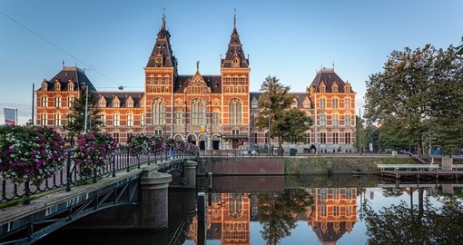 The Rijksmuseum, a National museum dedicated to arts and history in Netherlands.