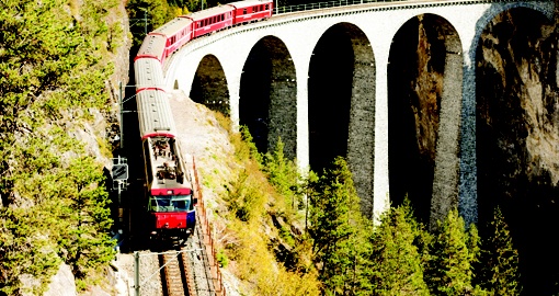 Viaduct crossing, Switzerland