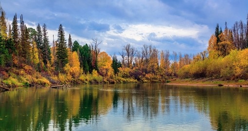 Siberia in the autumn is spectacular and a great photo opportunity on your Russia vacation.