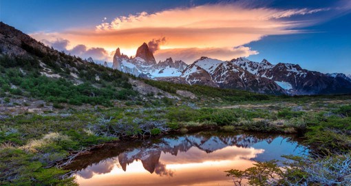 Patagonia is characterized by pristine lakes and rivers & rugged mountain ranges