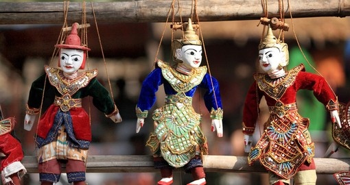 String puppets are a tradition in Myanmar