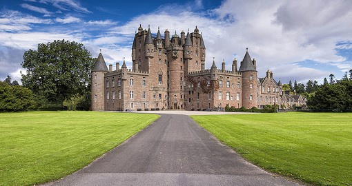 Step away from the past to visit the modern, and still used, Glamis Castle