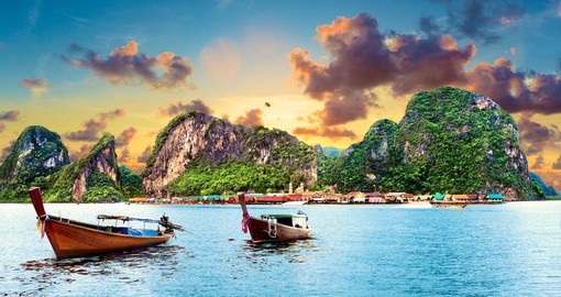 Phuket, Thailand's largest island is know for it's palm fringe white sand beaches
