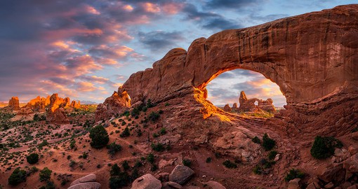 Arches National Park is famed for it's 2,000 natural stone arches