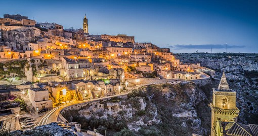 The ancient town of Matera is renown for it's cave dwellings know as sassi