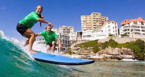 Include a surfing lesson on your Australia Vacation
