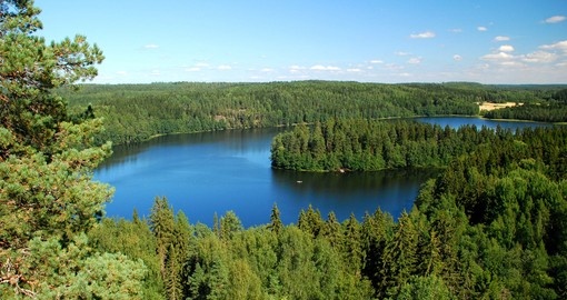 Beautiful Finnish region of a thousand lakes