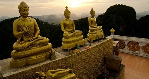 Wat Tum Sua or Tiger Cave Monastery is a popular inclusion when booking one of our Thailand tours.