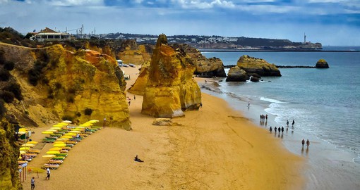 There are about 200 kilometres of beaches in the Algarve