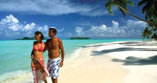 Experience walking on the white beaches during your next Tahiti tours.