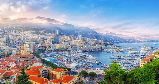 Stroll through the beautiful streets of Monaco, known for its extensive wealth