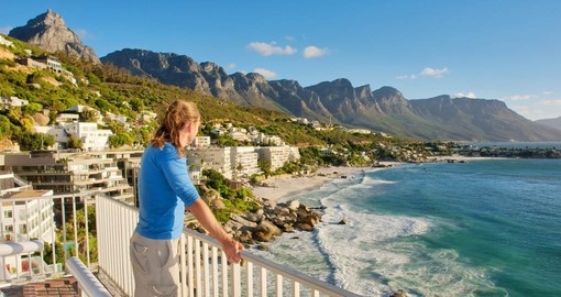 Enjoying the stunning beach views of Cape Town