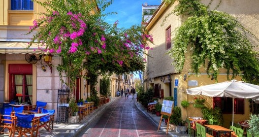 Discover The Plaka, an historic neighbourhood of Athens on your trip to Greece