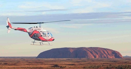 Enjoy a scenic helicopter flight over Uluru on your Australia Vacation