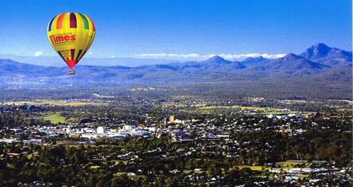 A truly unique experience on your Australia Vacation is a hot air ballon flight over Brisbane