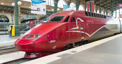 Thalys train in Garde de Nord, Paris
