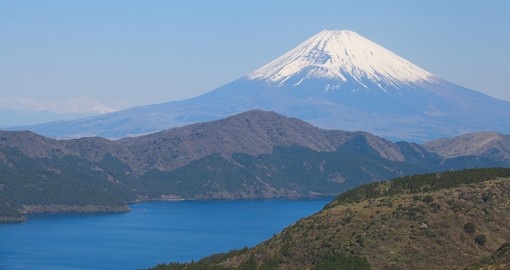Hakone is famous for hot springs, natural beauty and the view across Lake Ashinoko to Mount Fuji