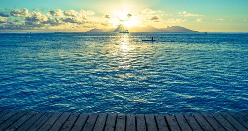 Beautiful sunsets are a great photo opportunity while on your Tahiti vacation