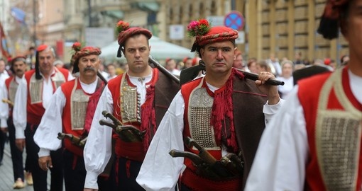 Culturally parade in Zagreb