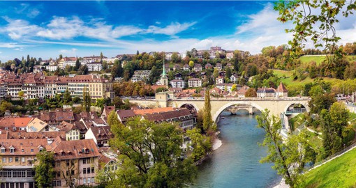 Bern is the seat of Switzerland's government. The old town is a UNESCO World Heritage Site