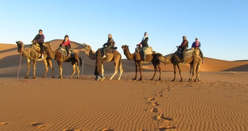 Experience Sunrise camel ride with Goway staff  - Photo credit Raewyn Reid