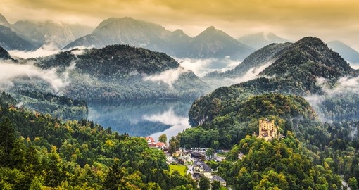 Misty day in the Bavarian Alps
