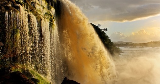 Beautiful waterfall in Canaima