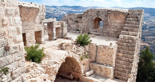 Ajloun fortress, Arab and crusaders fort, Jordan