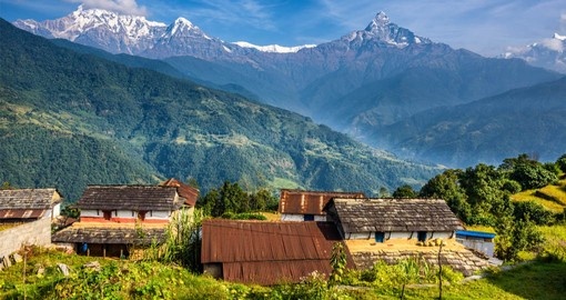 Nepal Tours visit Pokhara in the Himalaya's to experience typical Nepalese village life