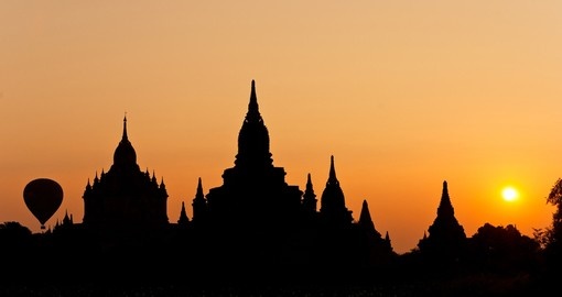 Silhouette of Bagan