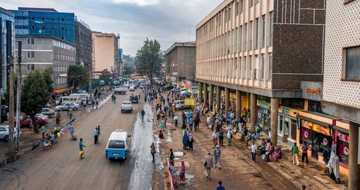 The streets of Addis Ababa