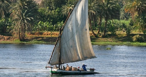 Enjoy amazing view while you are cruising down the Nile on your next trip to Egypt.